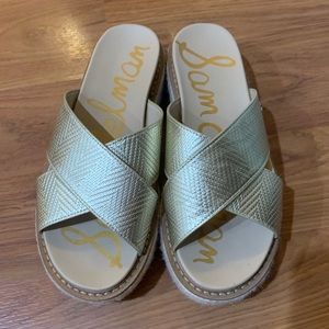 Gold Sam Edelman sandals!